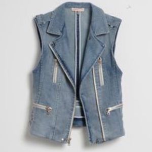 NWOT Rebecca Taylor Denim Vest XS